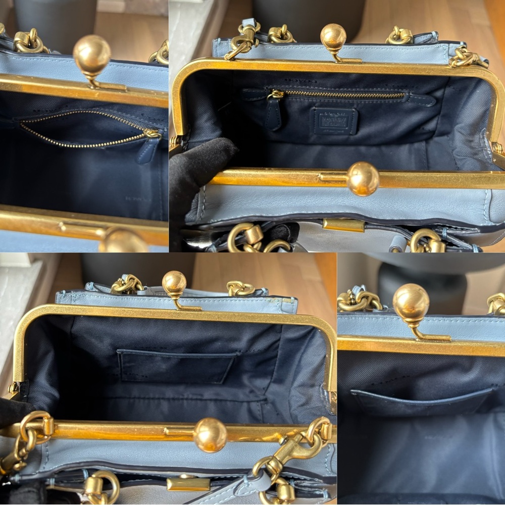 COACH Kisslock Dreamer 21 Bag Baby Blue - Picture 11 of 15